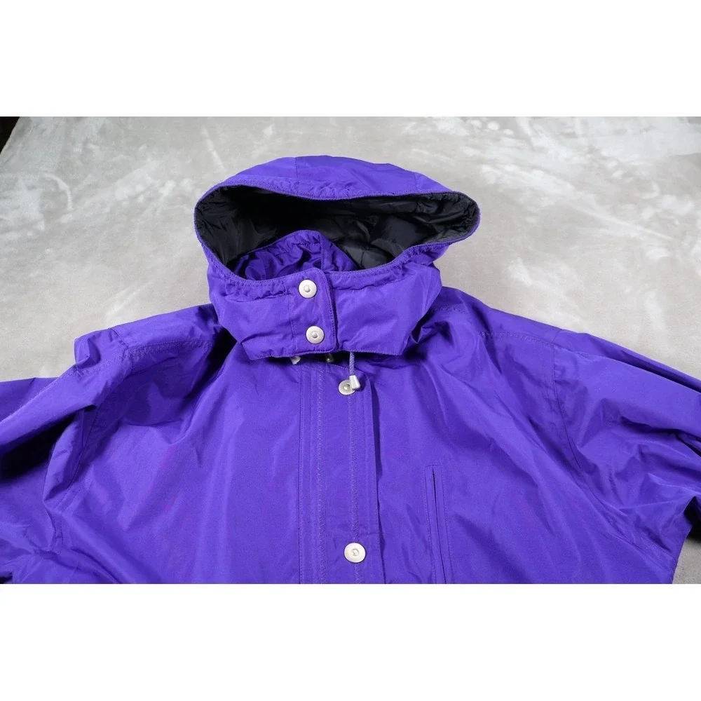 FERA Jacket Womens 16 Purple Puffer Hooded Insulated Lined Pockets Zip Taffeta